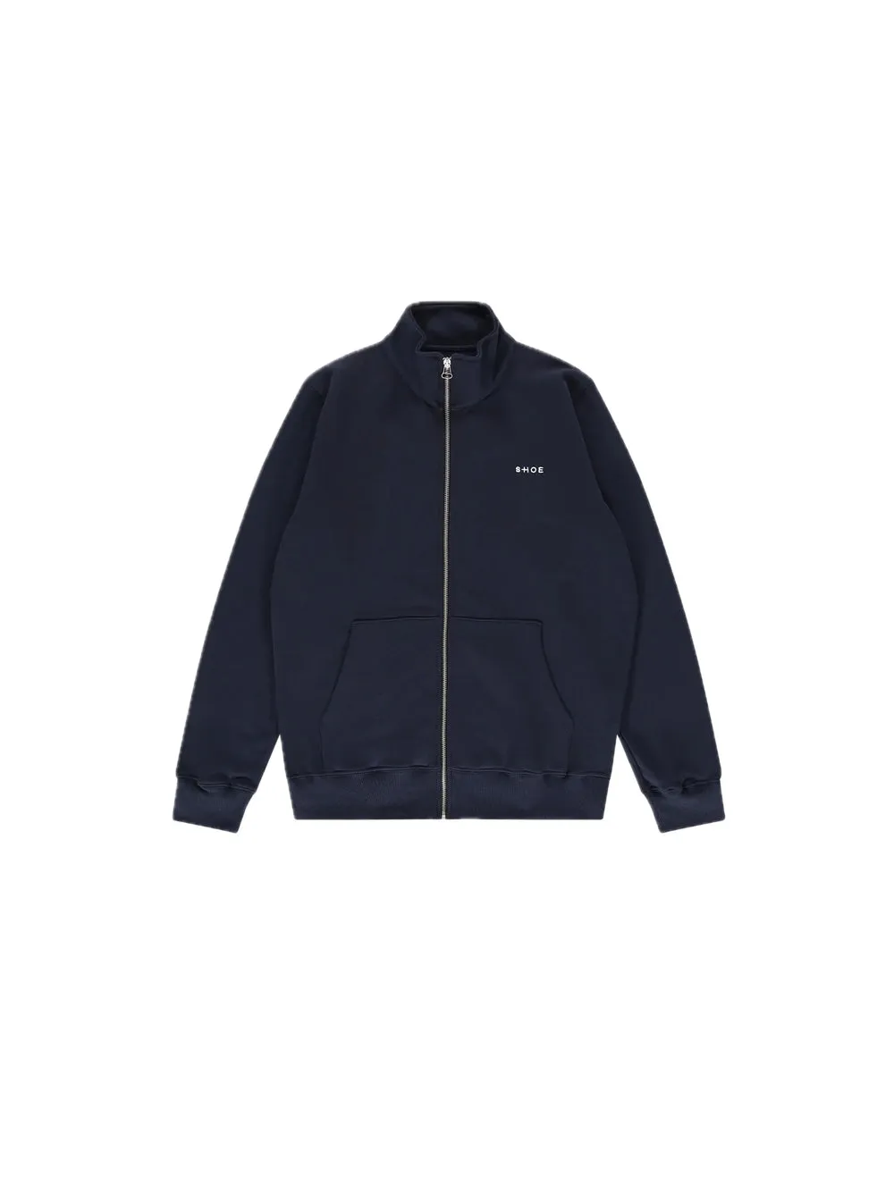 Felpa Collo In Piedi + Zip - Blu Navy