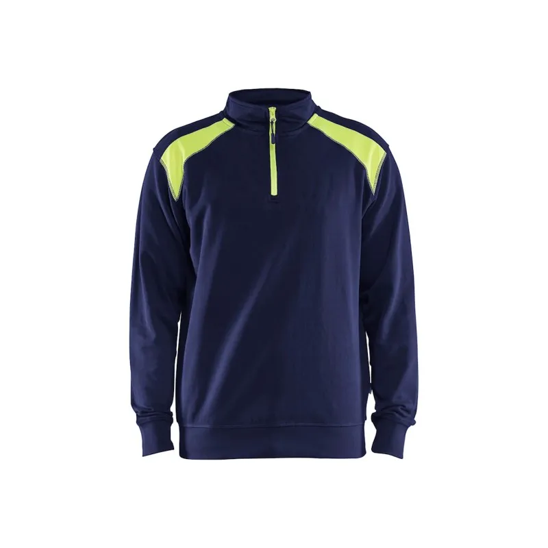 Felpa da Lavoro Blaklader 100% cotone mezza zip 335311581098L