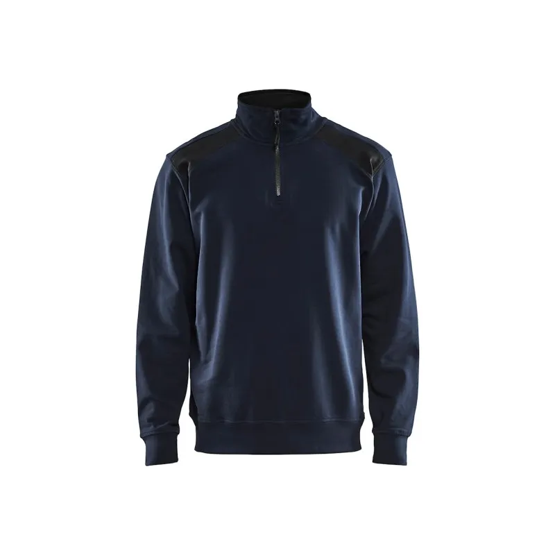 Felpa da Lavoro Blaklader 100% cotone mezza zip 335311581098L