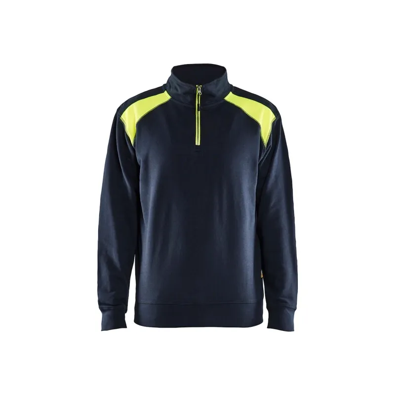 Felpa da Lavoro Blaklader 100% cotone mezza zip 335311581098L