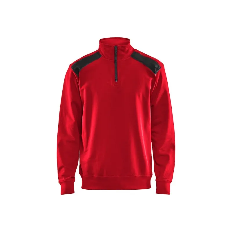 Felpa da Lavoro Blaklader 100% cotone mezza zip 335311581098L