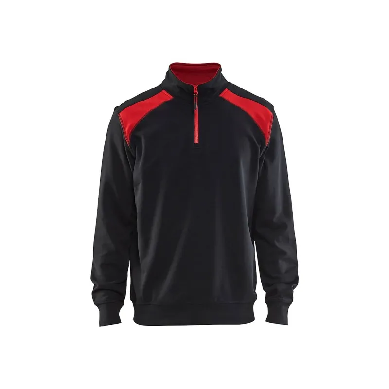 Felpa da Lavoro Blaklader 100% cotone mezza zip 335311581098L