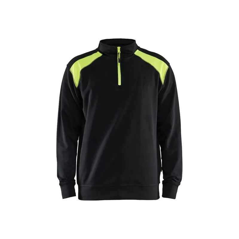 Felpa da Lavoro Blaklader 100% cotone mezza zip 335311581098L
