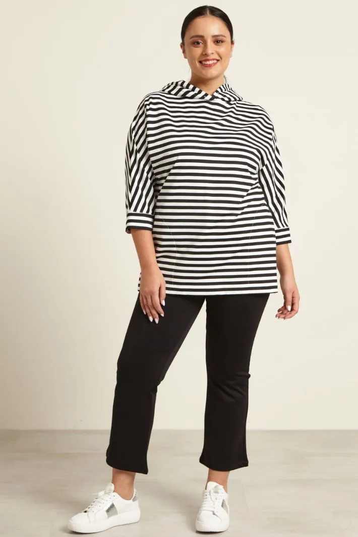 Felpa in cotone stretch