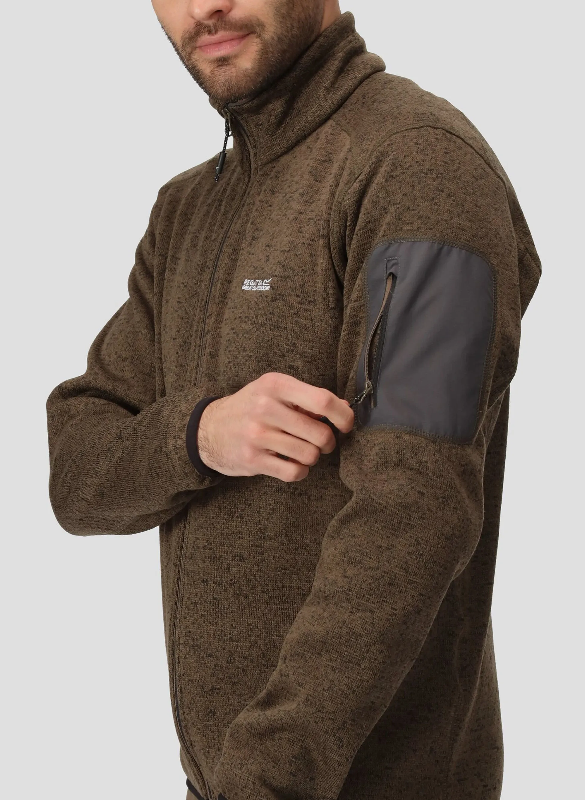 felpa in pile newhill full zip 250gr