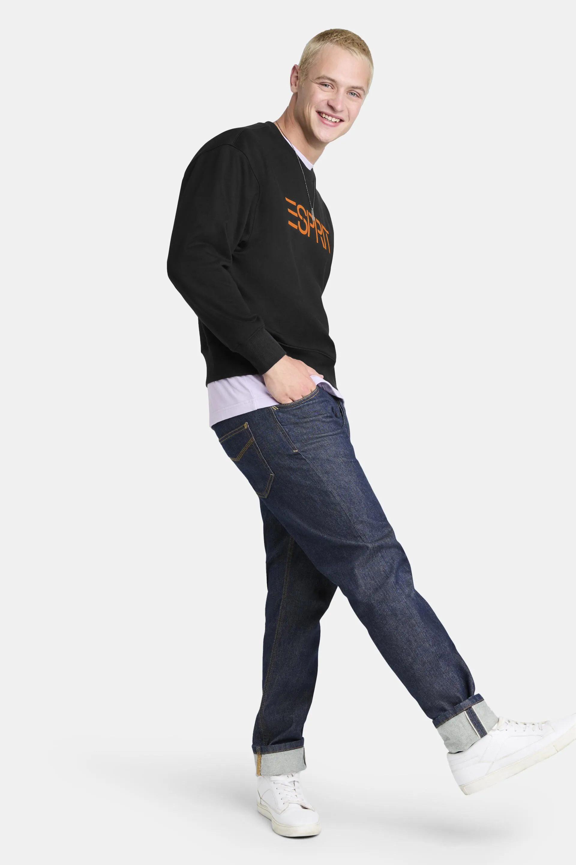 Felpa unisex con logo in pile di cotone