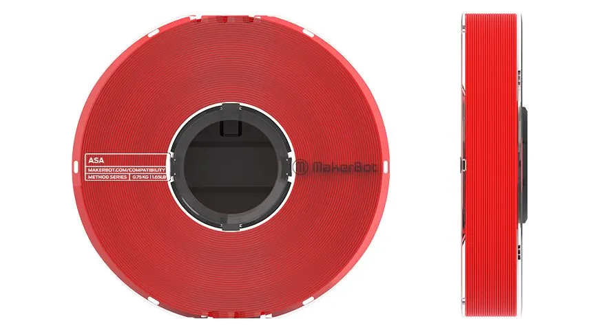 Filamento per stampante 3D Ultimaker, ASA, Rosso, diam. 1.75mm