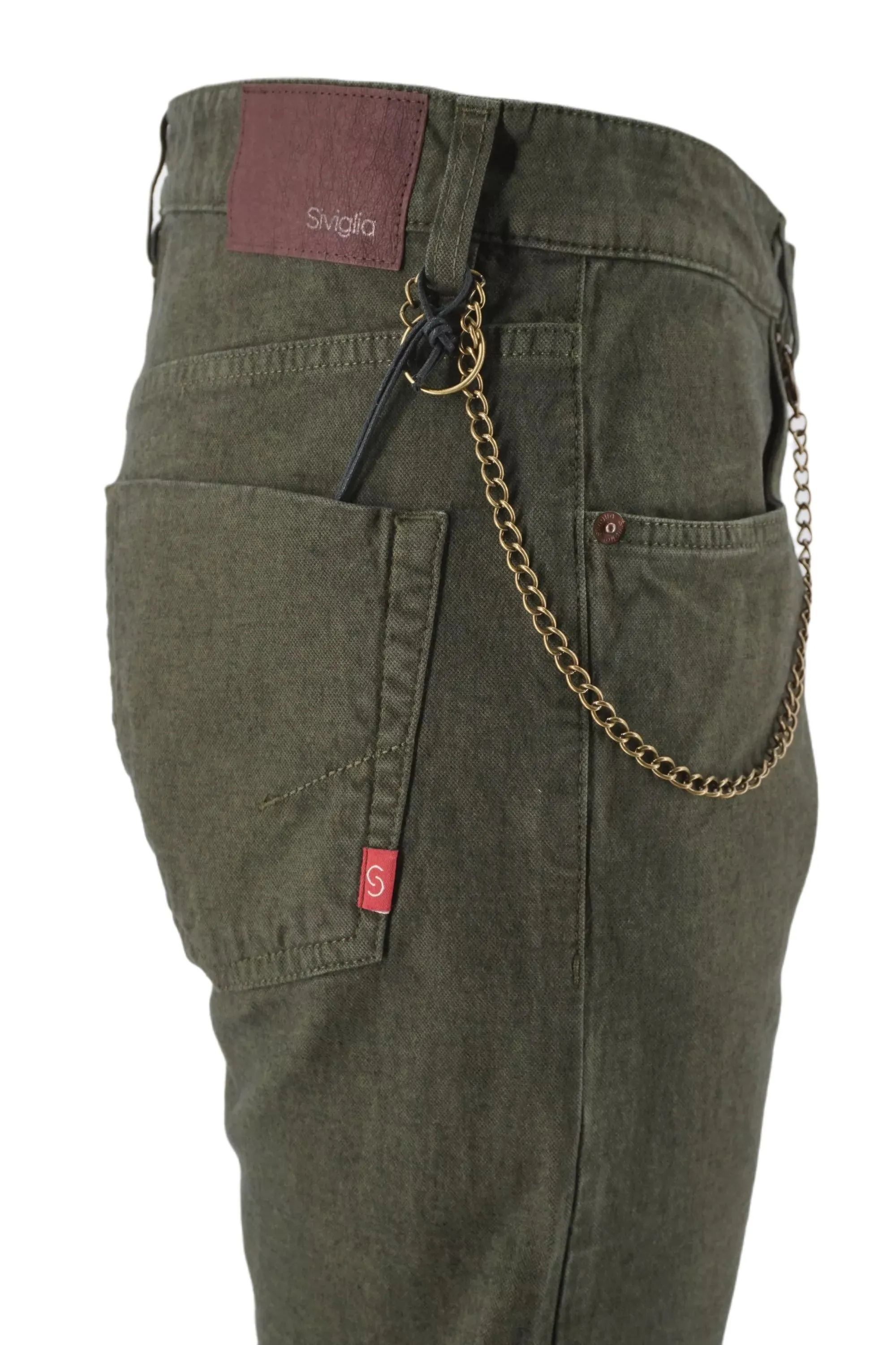 Five-pocket trousers Siviglia / Green