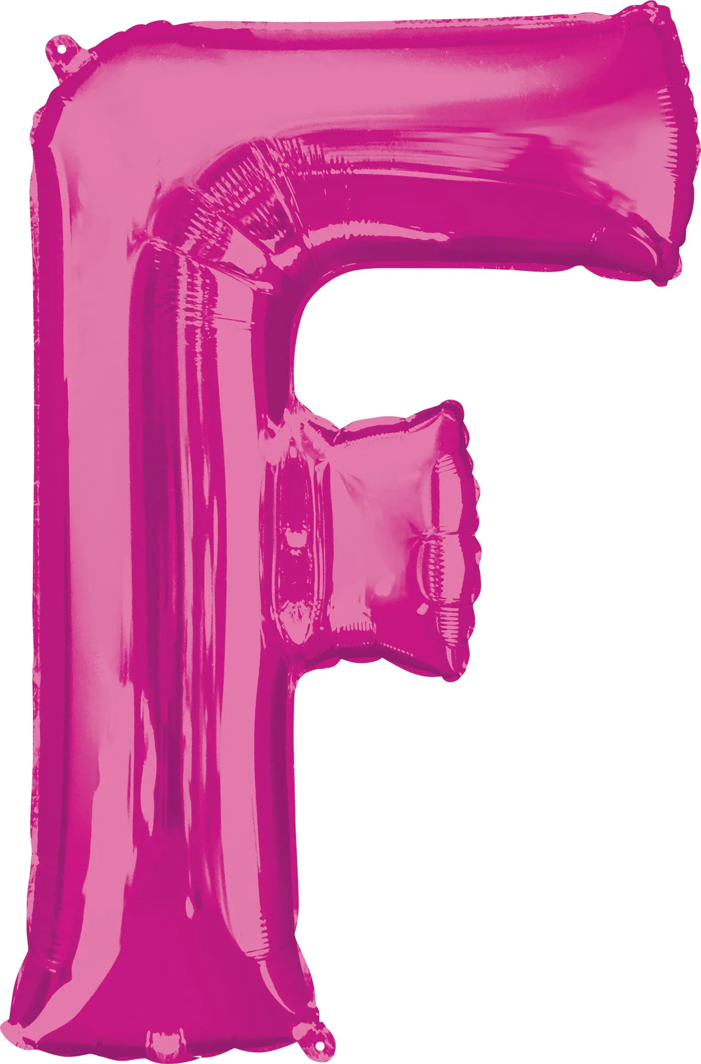 Foil balloon letter F rosa XL 86cm