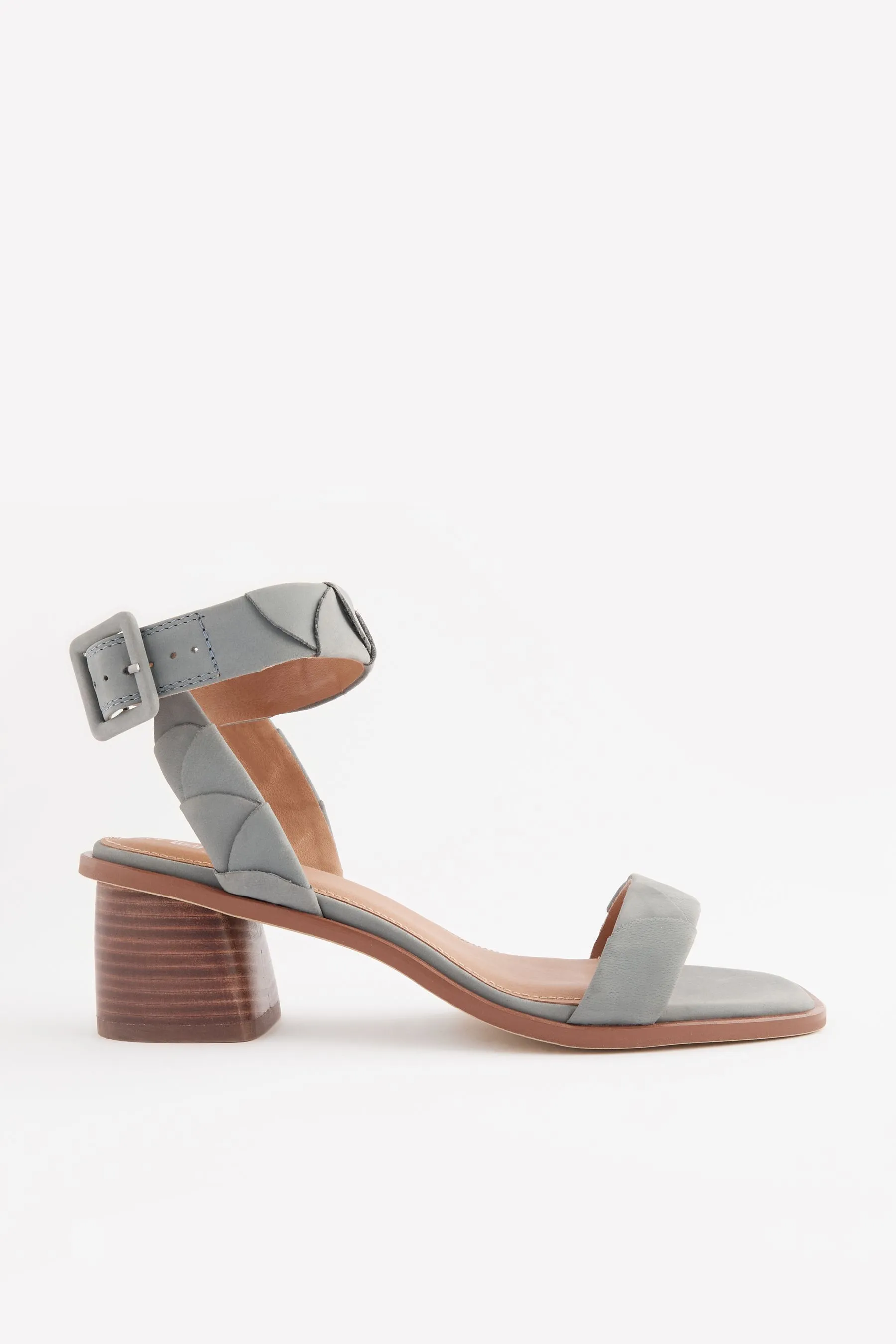 Forever Comfort® - Sandali in pelle con tacco largo basso