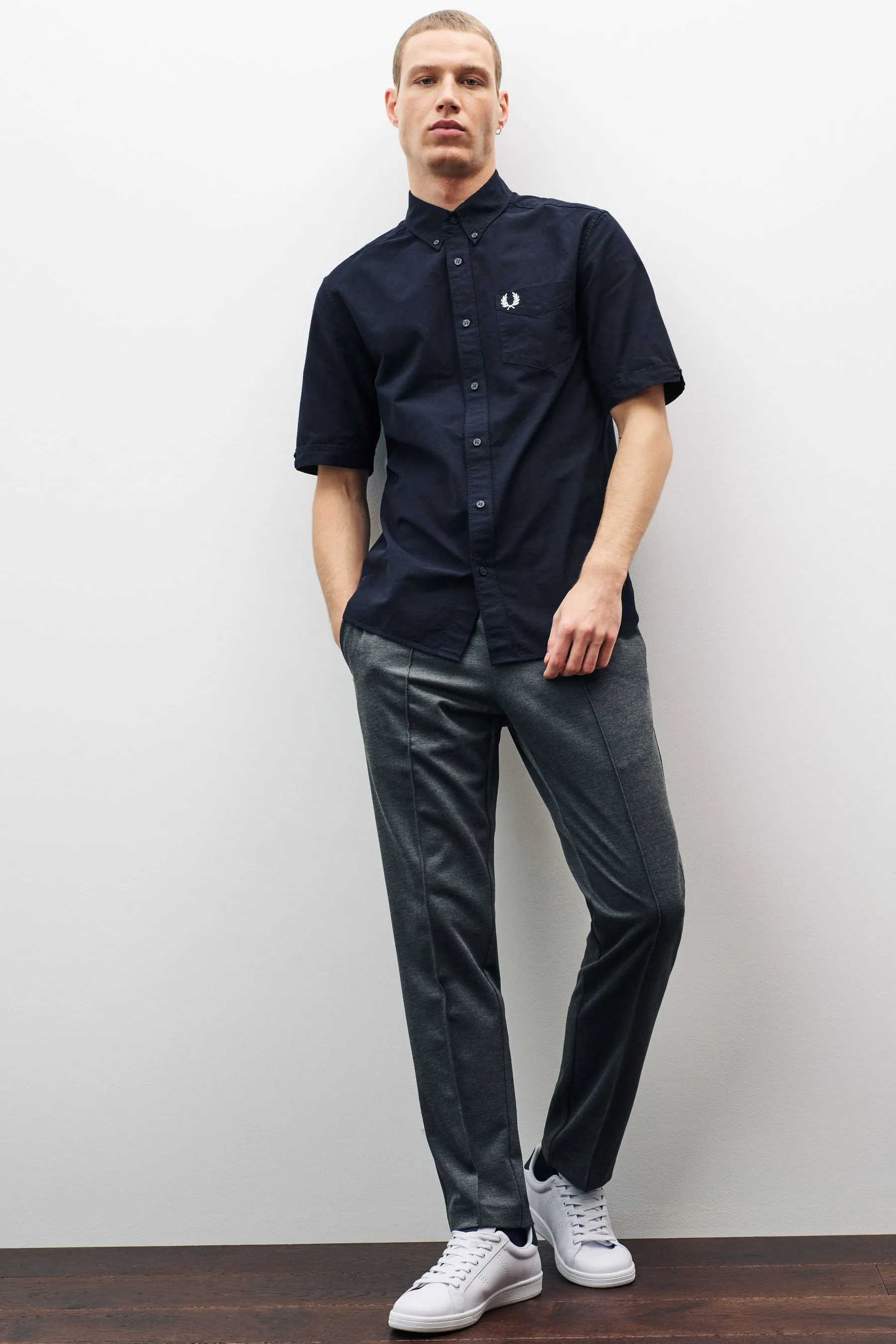 Fred Perry - Camicia Oxford a maniche corte