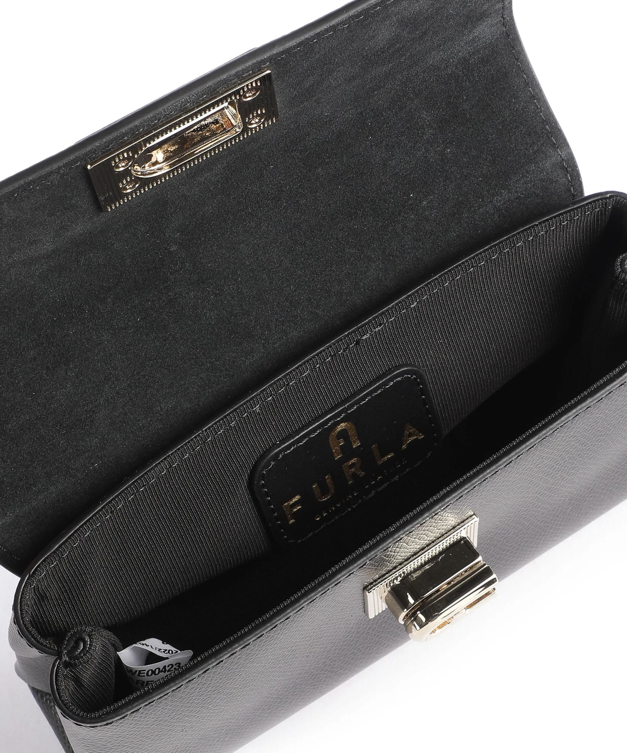  Furla 1927 Mini Borsa a tracolla pelle granulata nero  