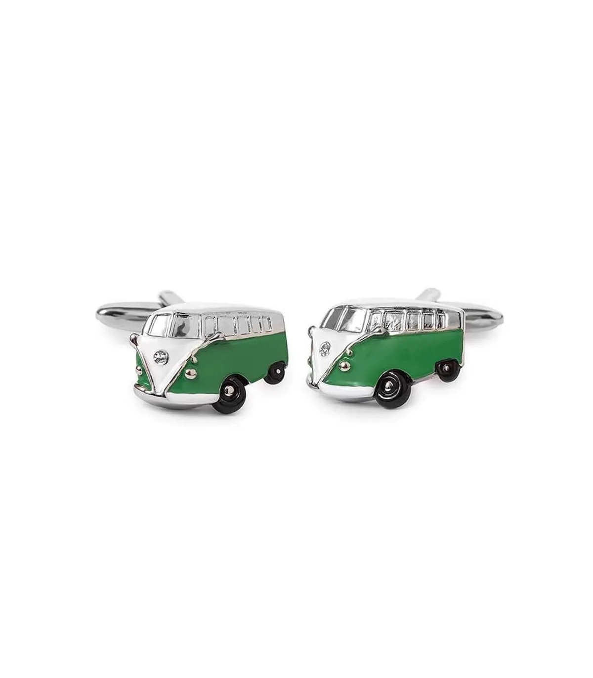 Gemelli Camicia  Furgoncino VW Verde F161-04