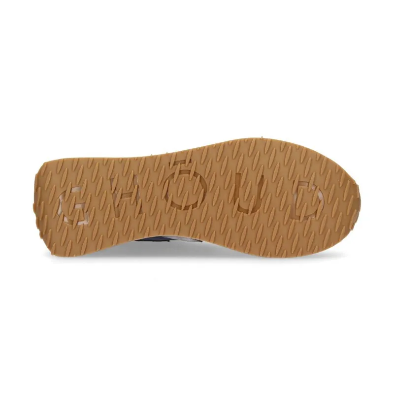 GHOUD Rush Man Low in pelle bianca e camoscio