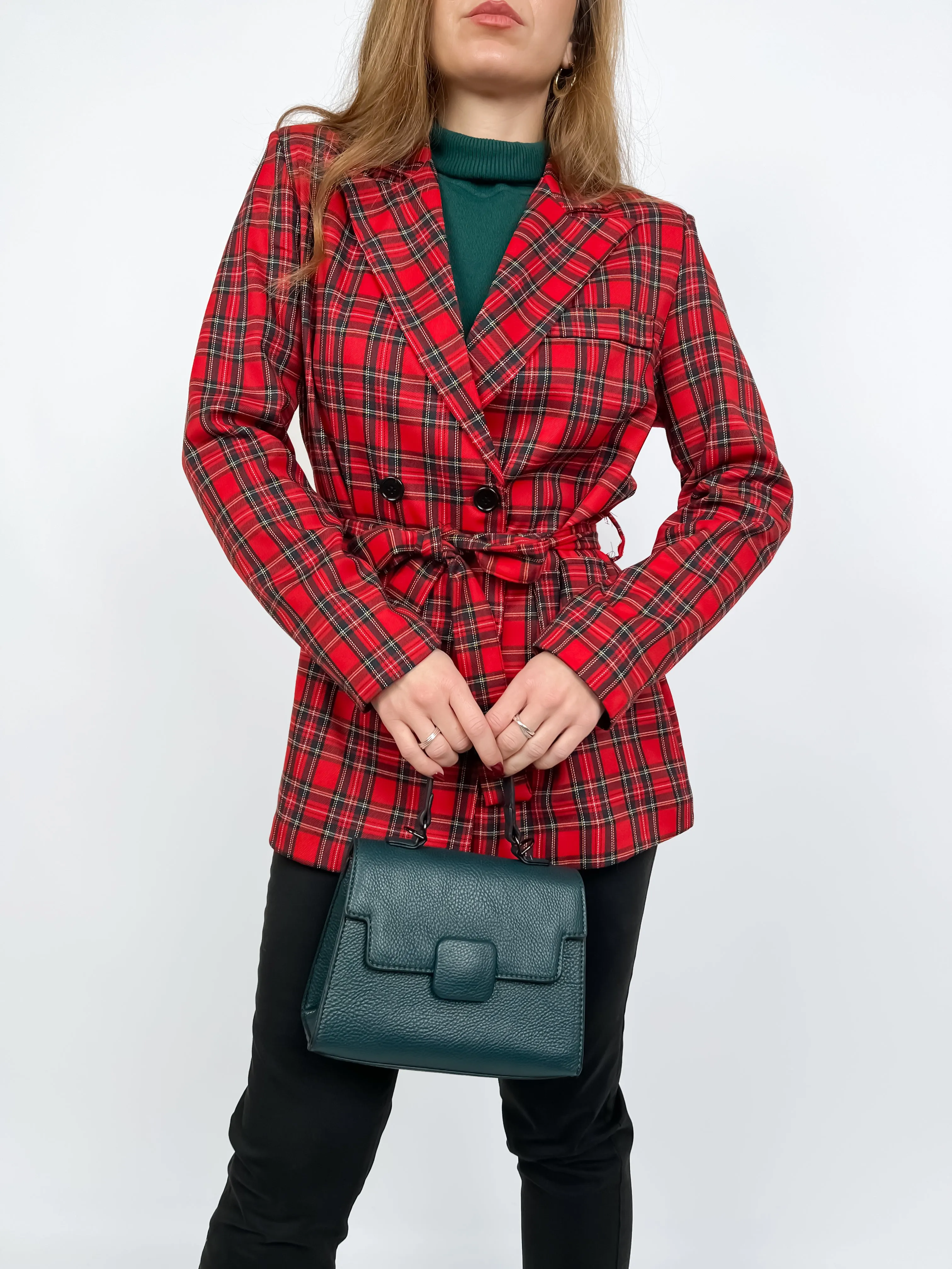 Giacca avvitata Tartan