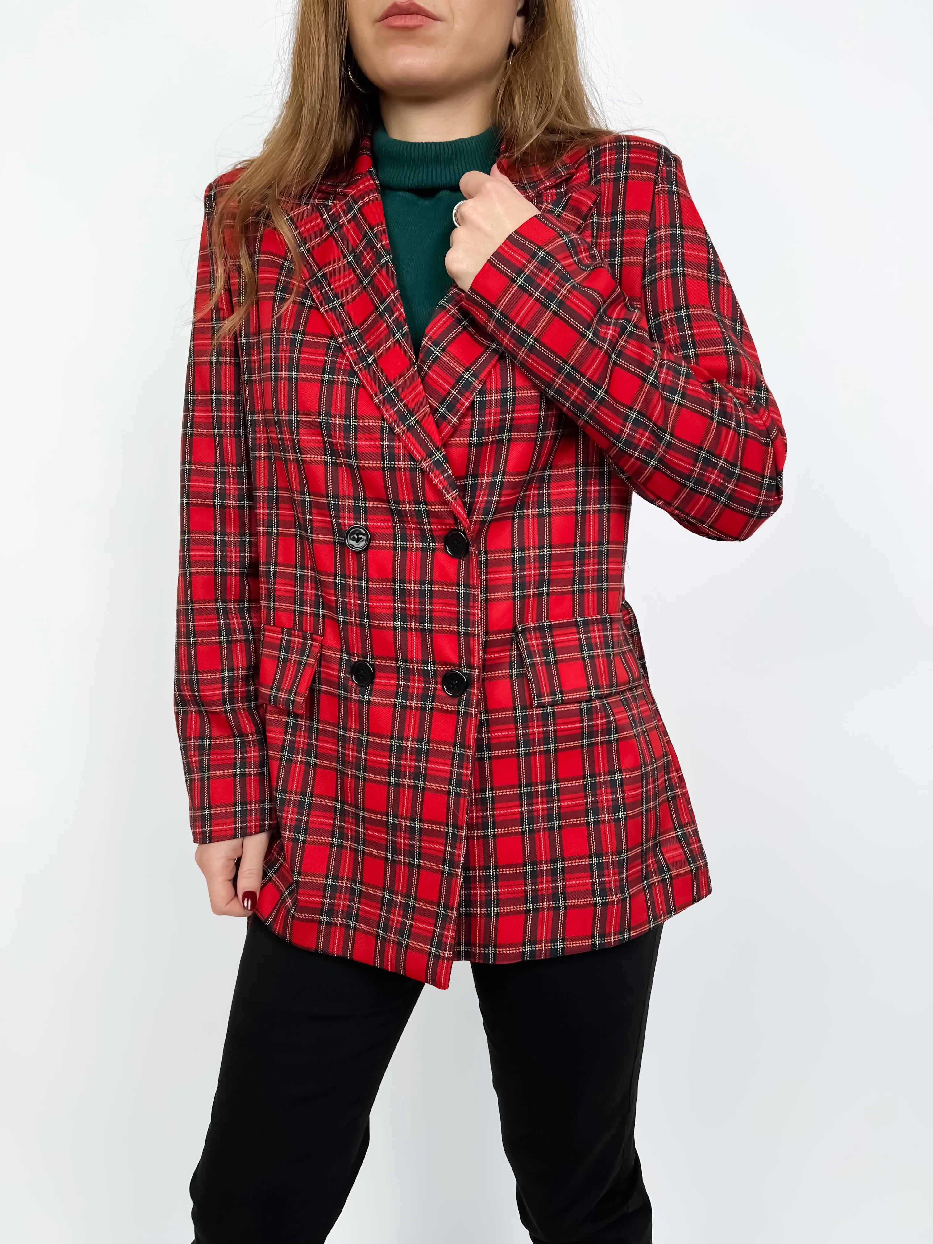 Giacca avvitata Tartan