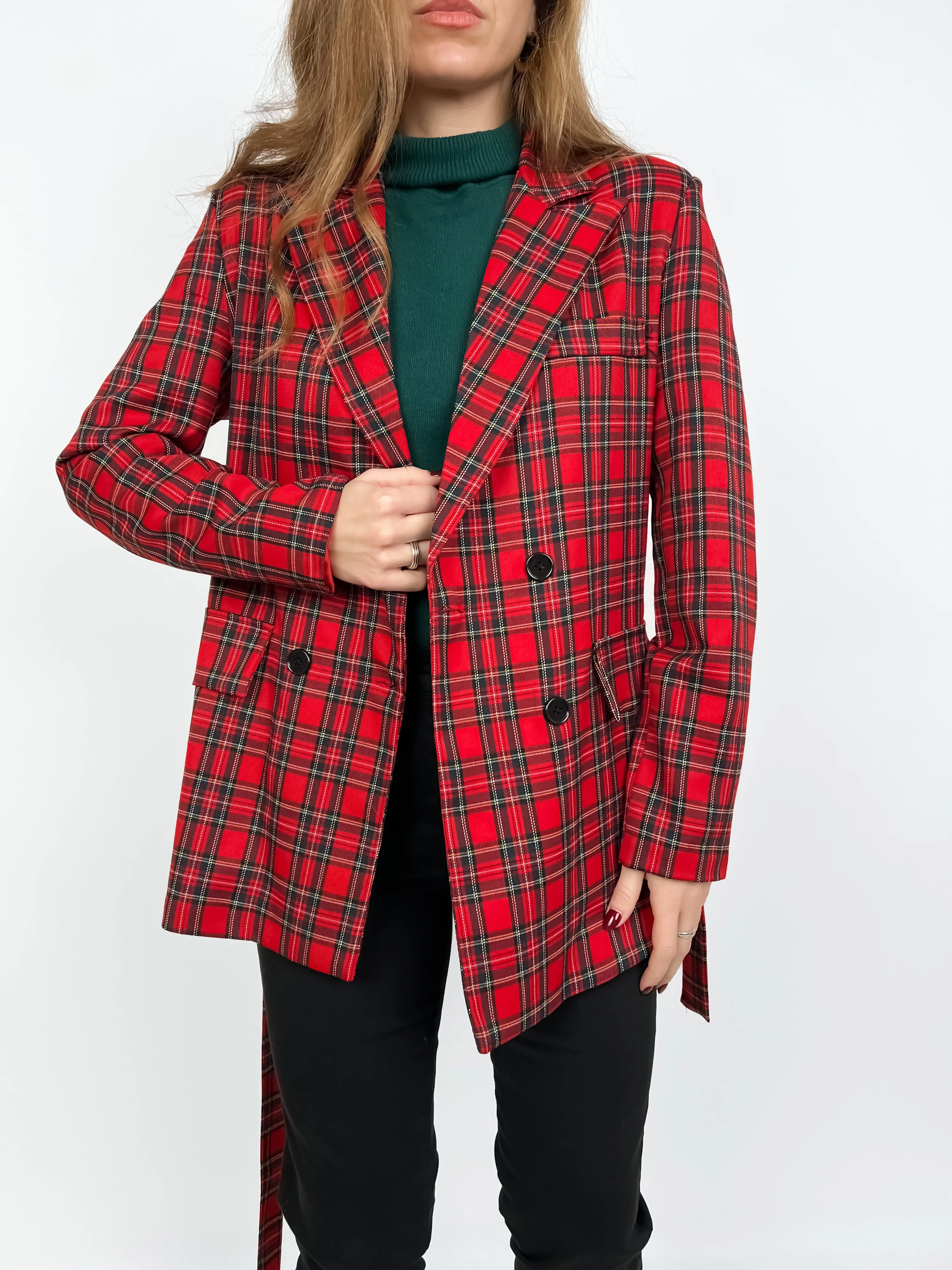 Giacca avvitata Tartan