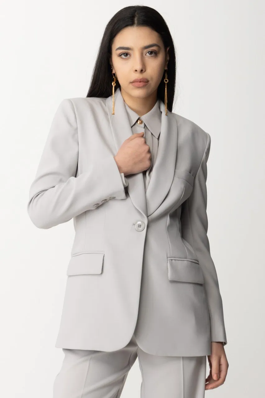 Giacca con revers sciallato Perla