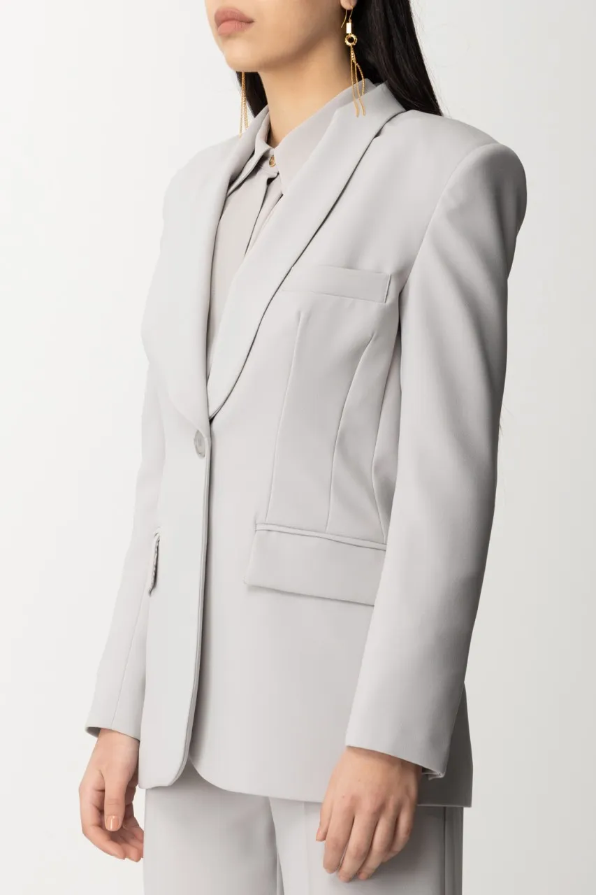 Giacca con revers sciallato Perla