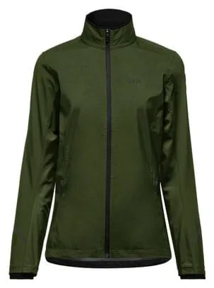 Giacca da corsa Gore Wear R3 Partial Gore-Tex Infinium Khaki da donna
