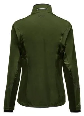 Giacca da corsa Gore Wear R3 Partial Gore-Tex Infinium Khaki da donna