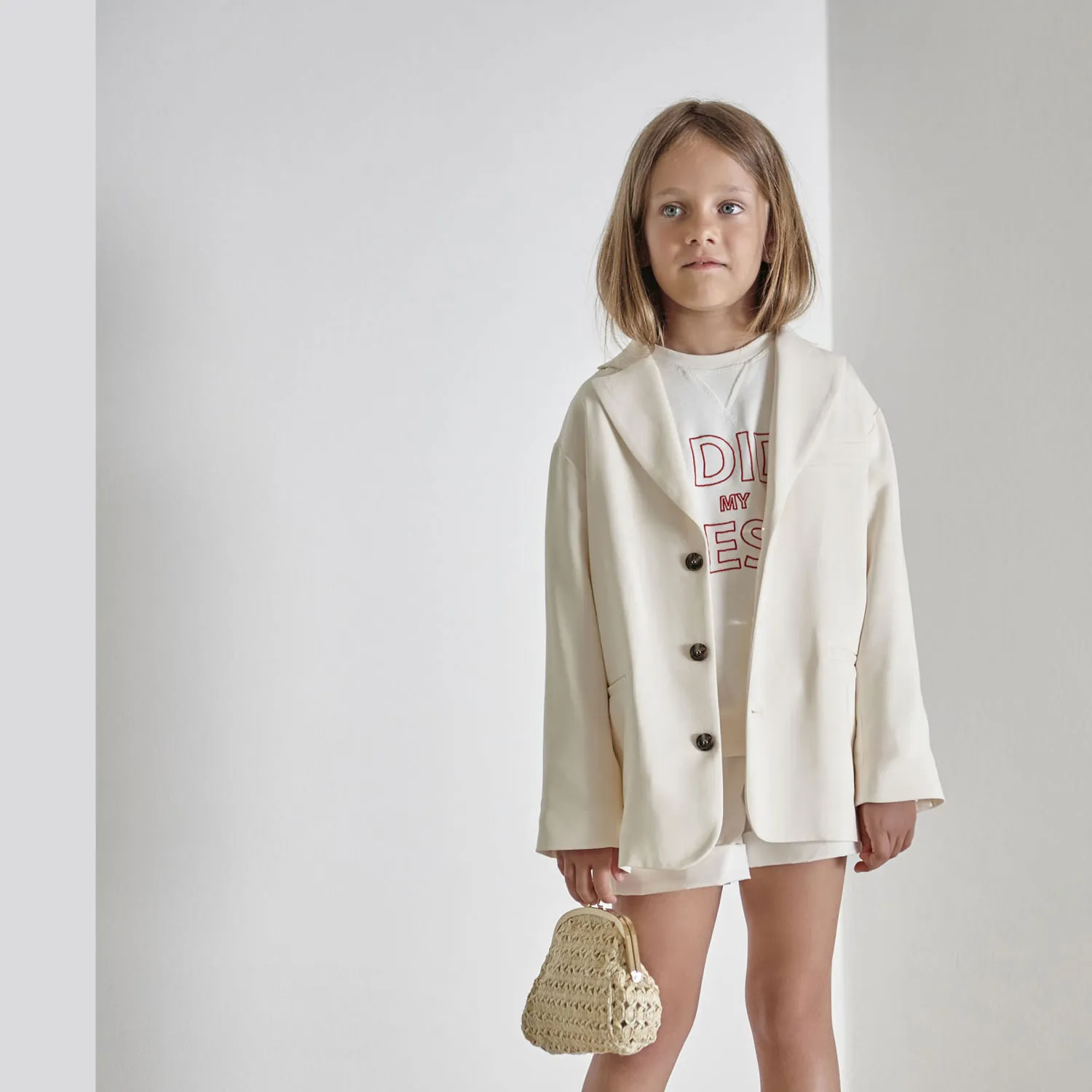Giacca Girasole Panna Unisex Over