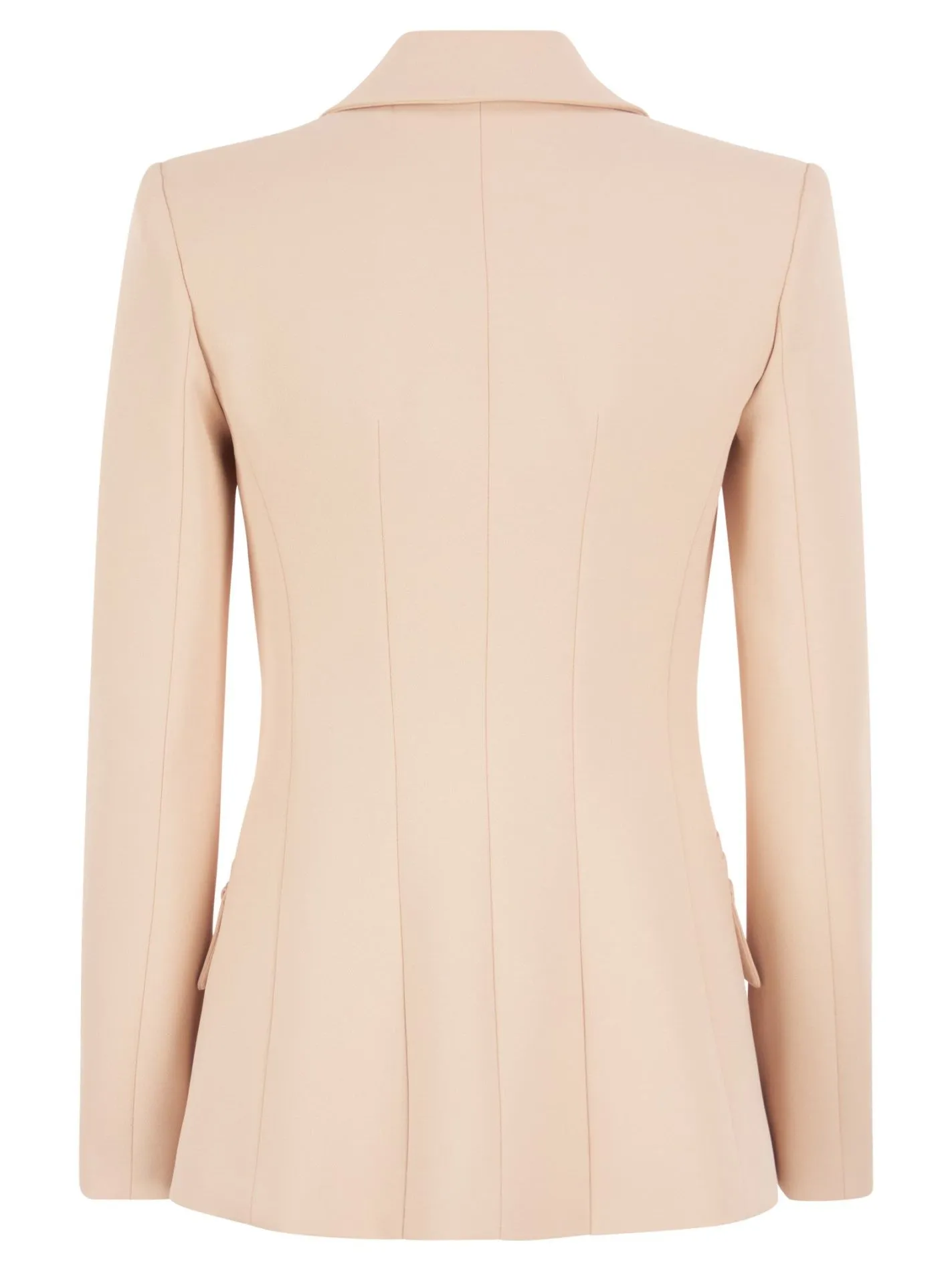 Giacca monopetto in doppio crepe stretch