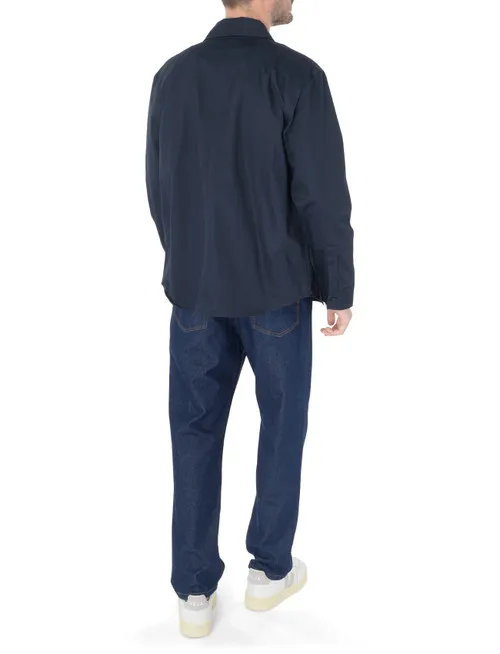 Giacca Overshirt Maison Kitsuné blu navy