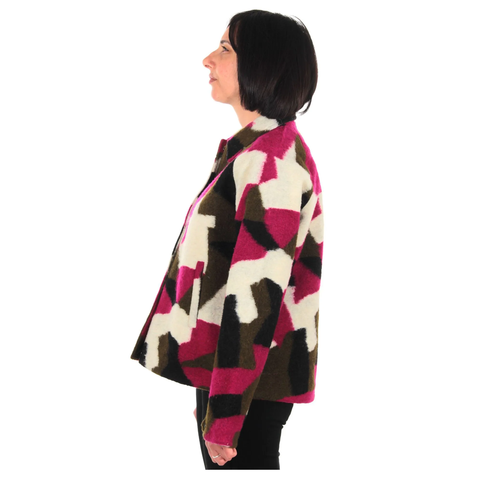 Giacca soizic wool 3 layer graphic