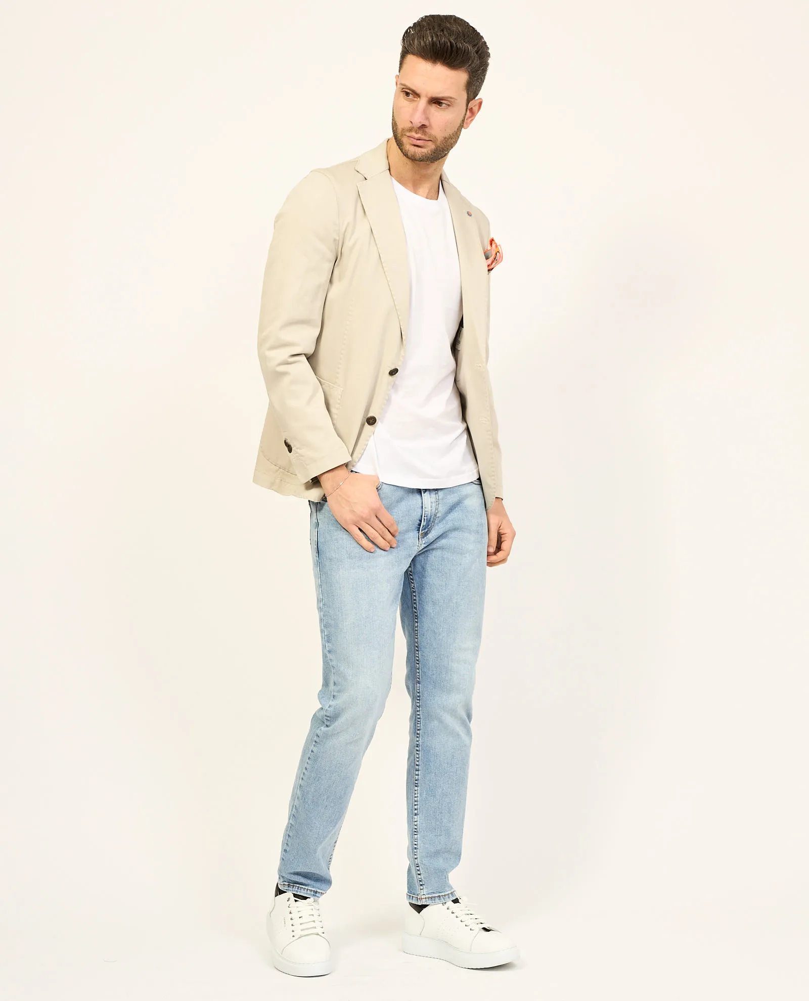 Giacca uomo Bharnaba mono petto in cotone