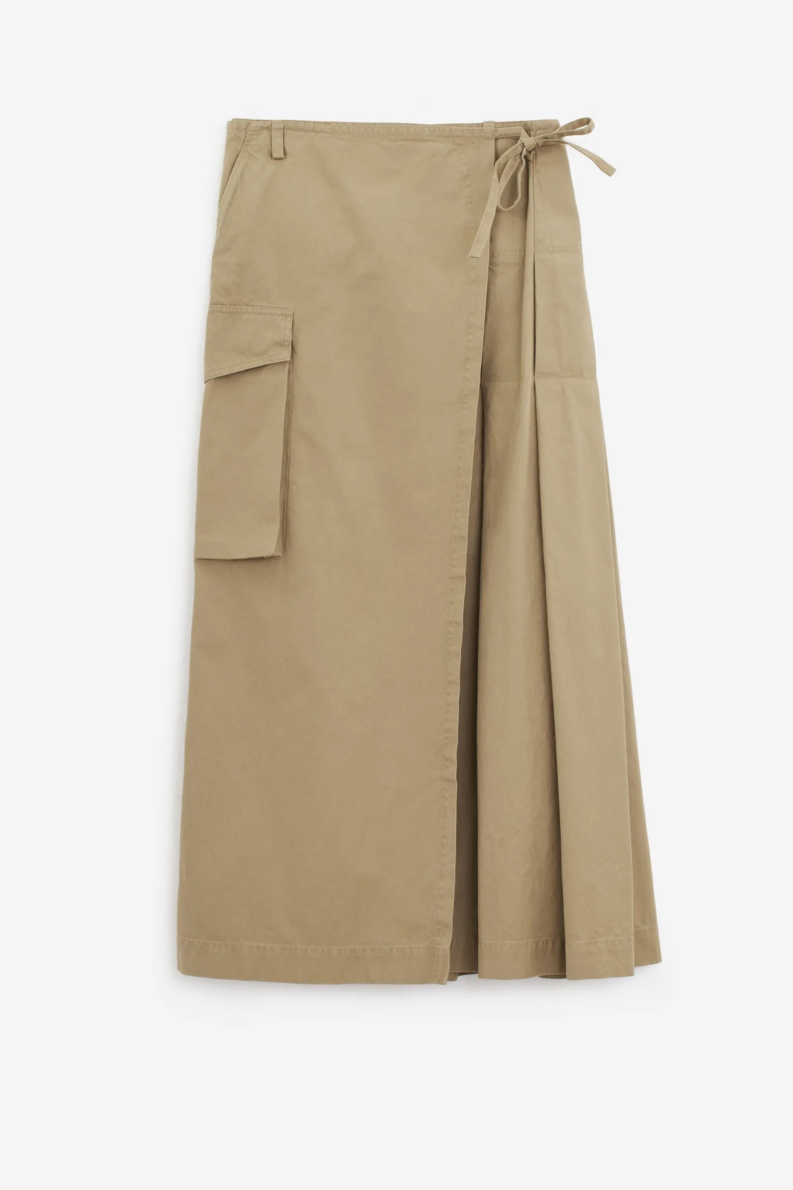 Gonna SKILT LONG in cotone beige