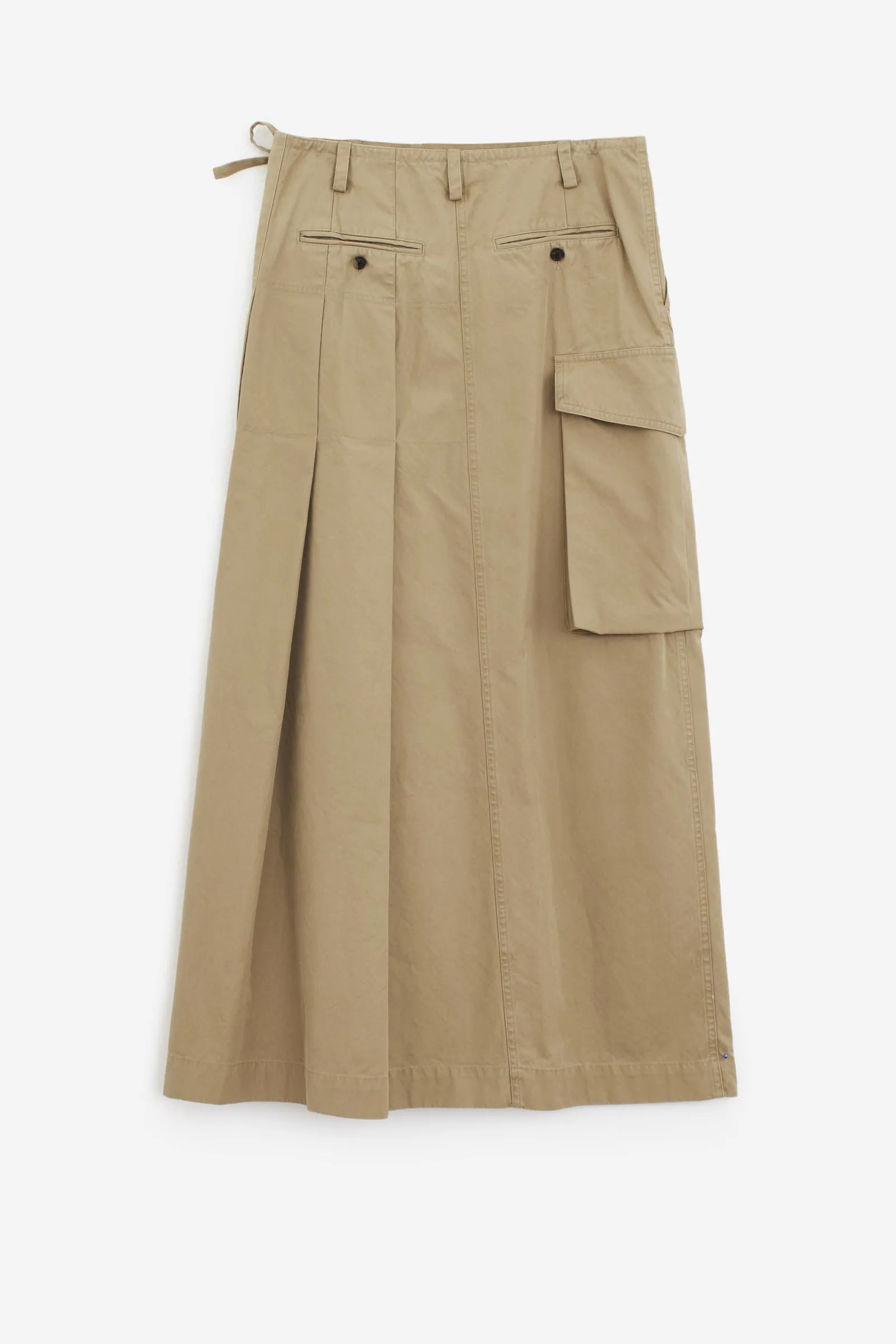 Gonna SKILT LONG in cotone beige