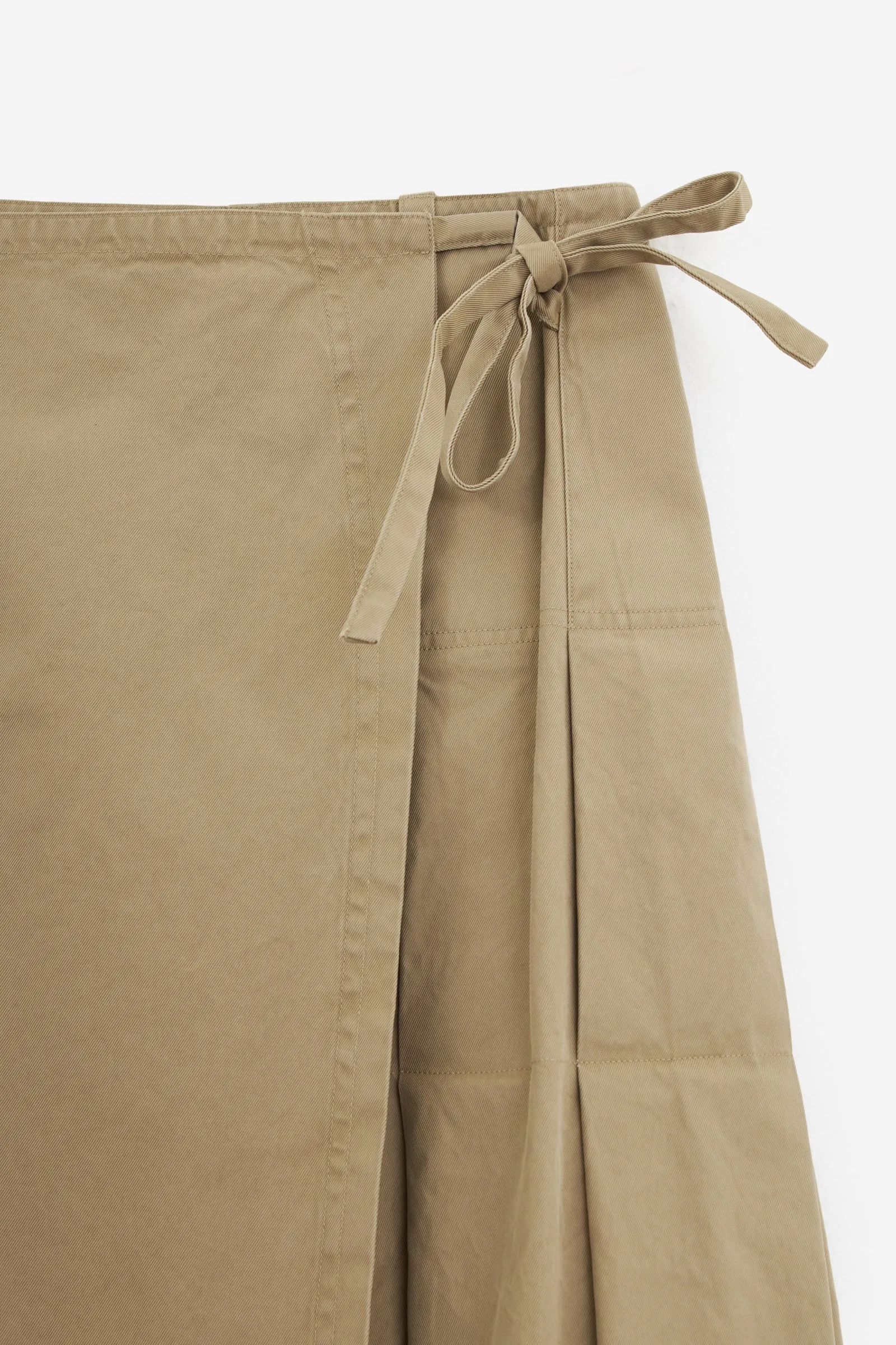 Gonna SKILT LONG in cotone beige