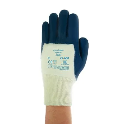 Guanti da lavoro Ansell ActivArmr Hycron 27600, Tg. 9, in Cotone, col. Blu