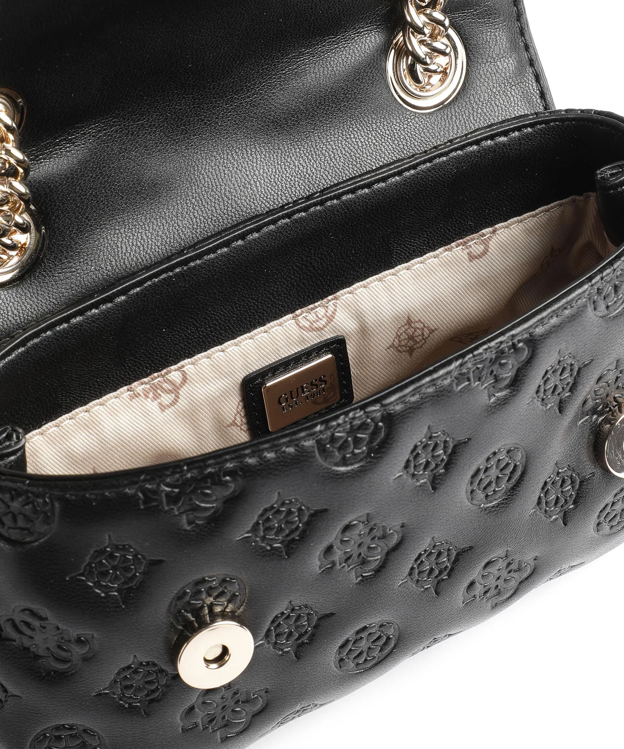  Guess Abey Borsa a spalla pelle sintetica nero  