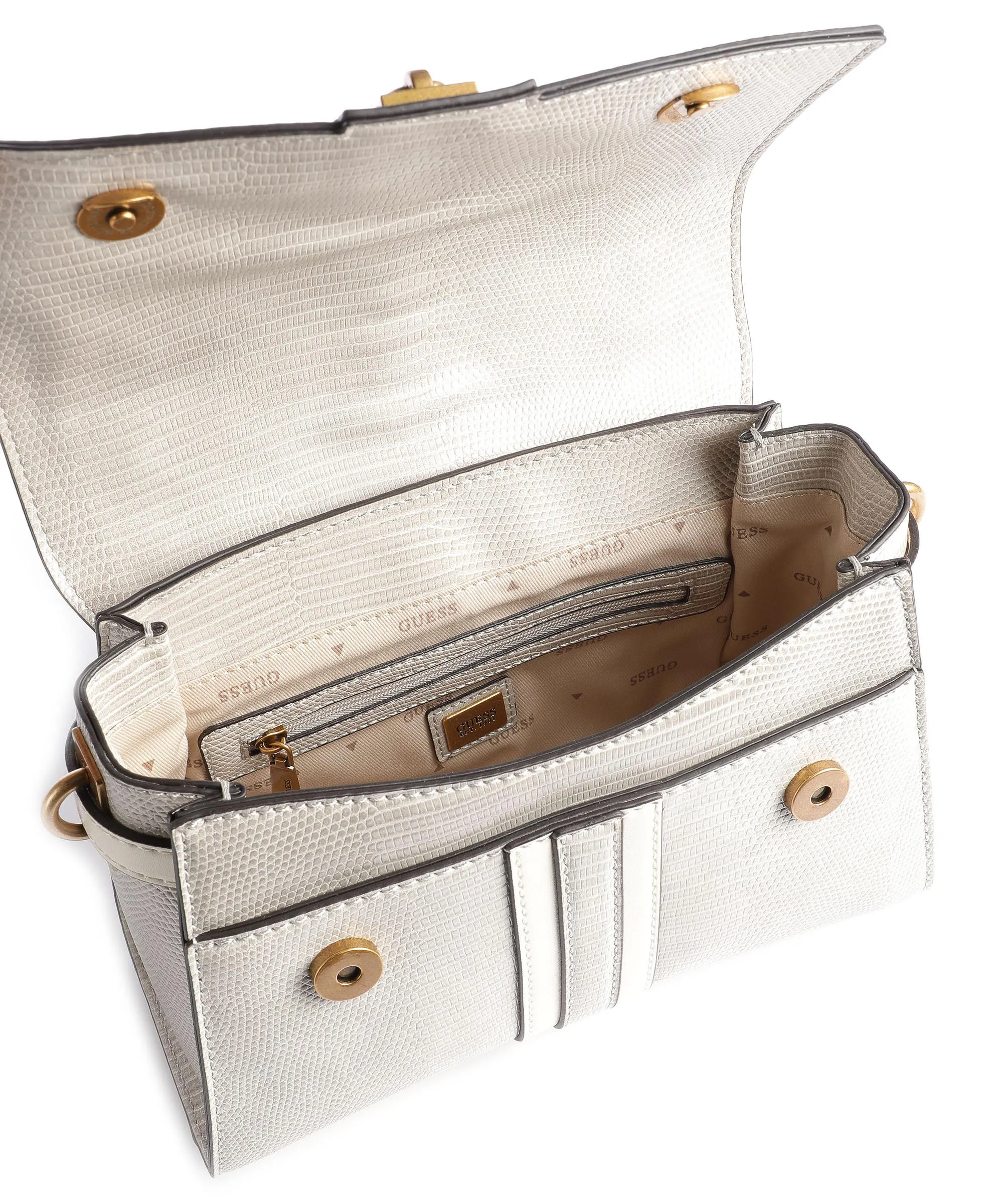  Guess Ginevra Borsa a mano pelle sintetica grigio  