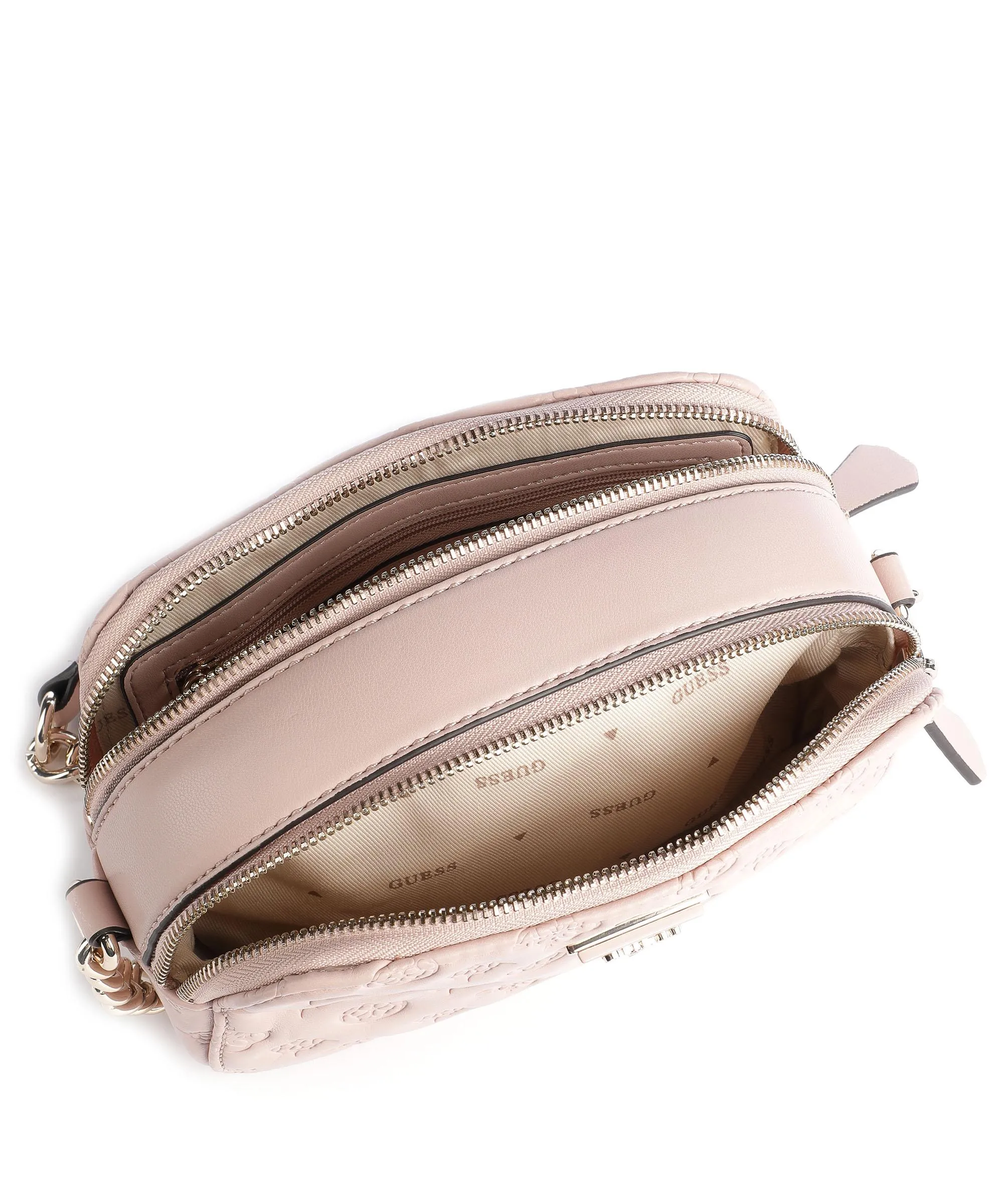  Guess Noelle Borsa a tracolla pelle sintetica rosa antico  