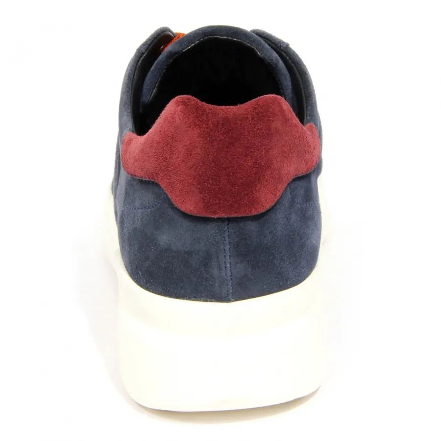 H2828 sneaker uomo HOGAN H580 man suede shoes blue