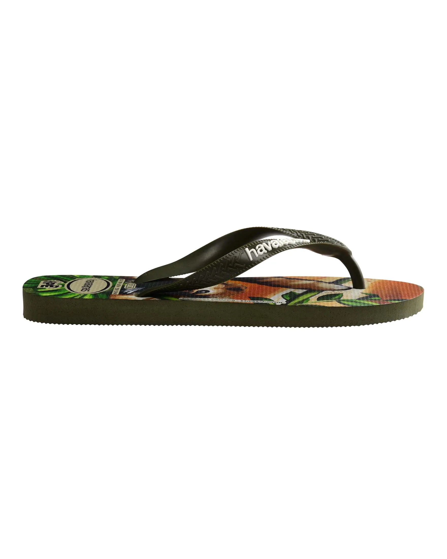 Havaianas Ipe con fascetta verde militare e logo bianco