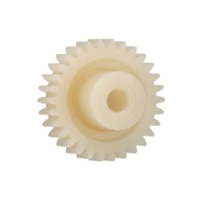 Ingranaggio cilindrico Igus, modulo 1, 64 denti, passo Ø 64mm, semigiunto Ø 21mm, foro Ø 10mm, in Igutek P360