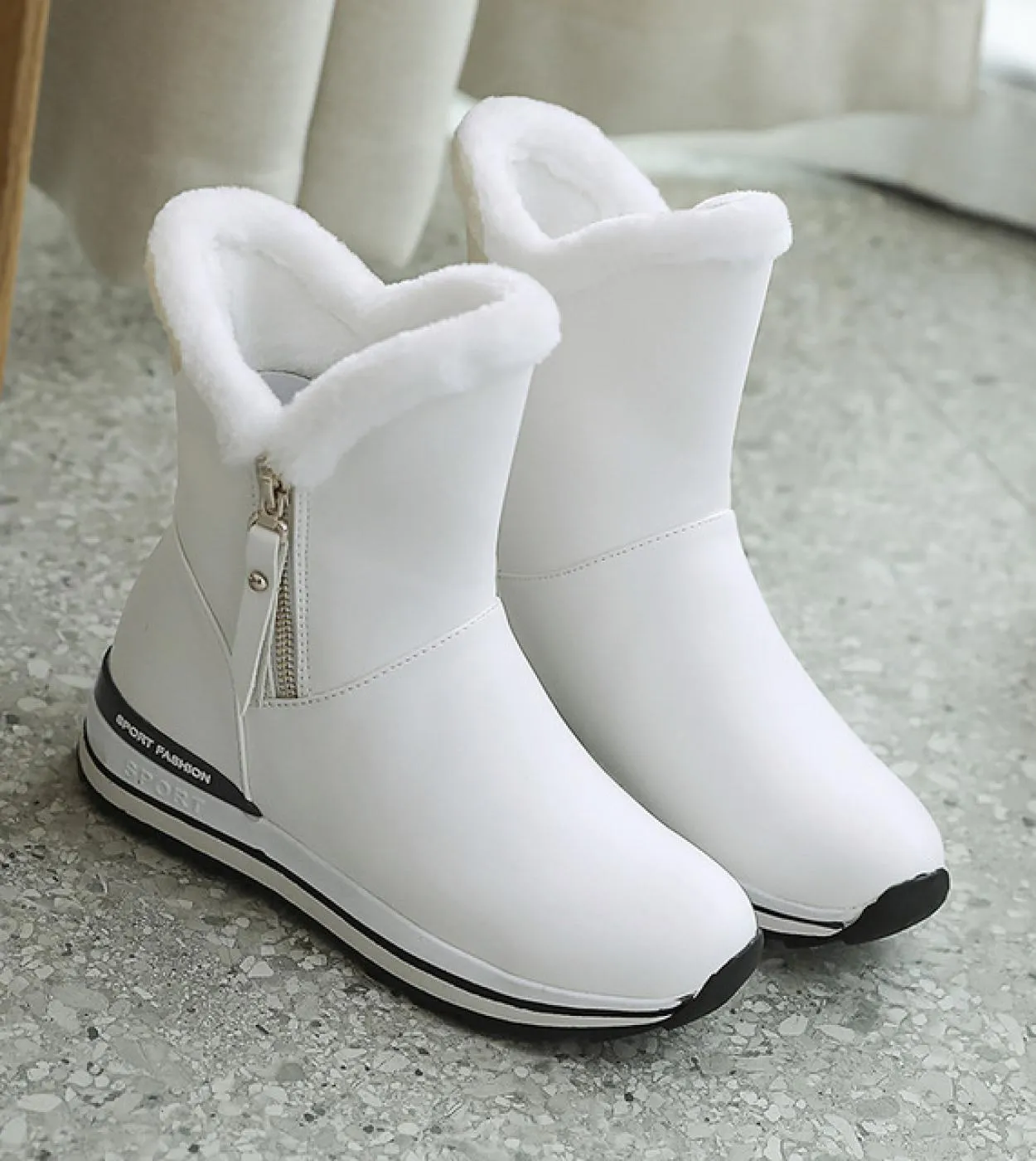 Ins Stivaletti da donna 2226cm Stivali da neve spessi Stivaletti da donna Stivali invernali da donna Scarpe calde da esterno Sti
