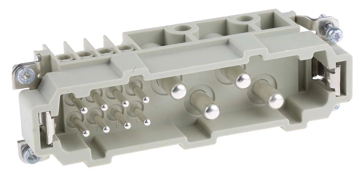 Inserto connettore HARTING, Maschio, serie Han K, 80A, 13 vie