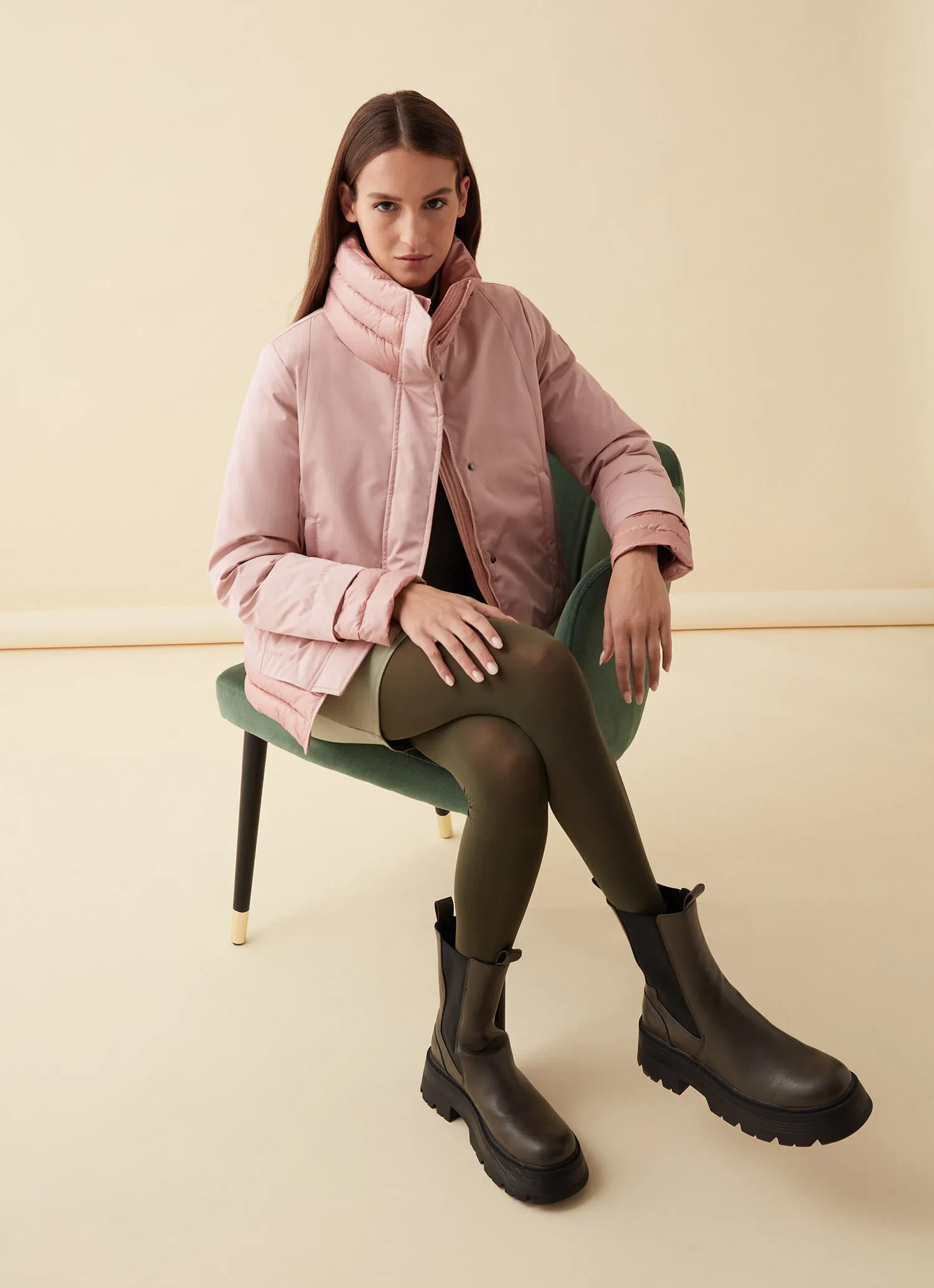 Jacket in two Recycled Essentials fabrics