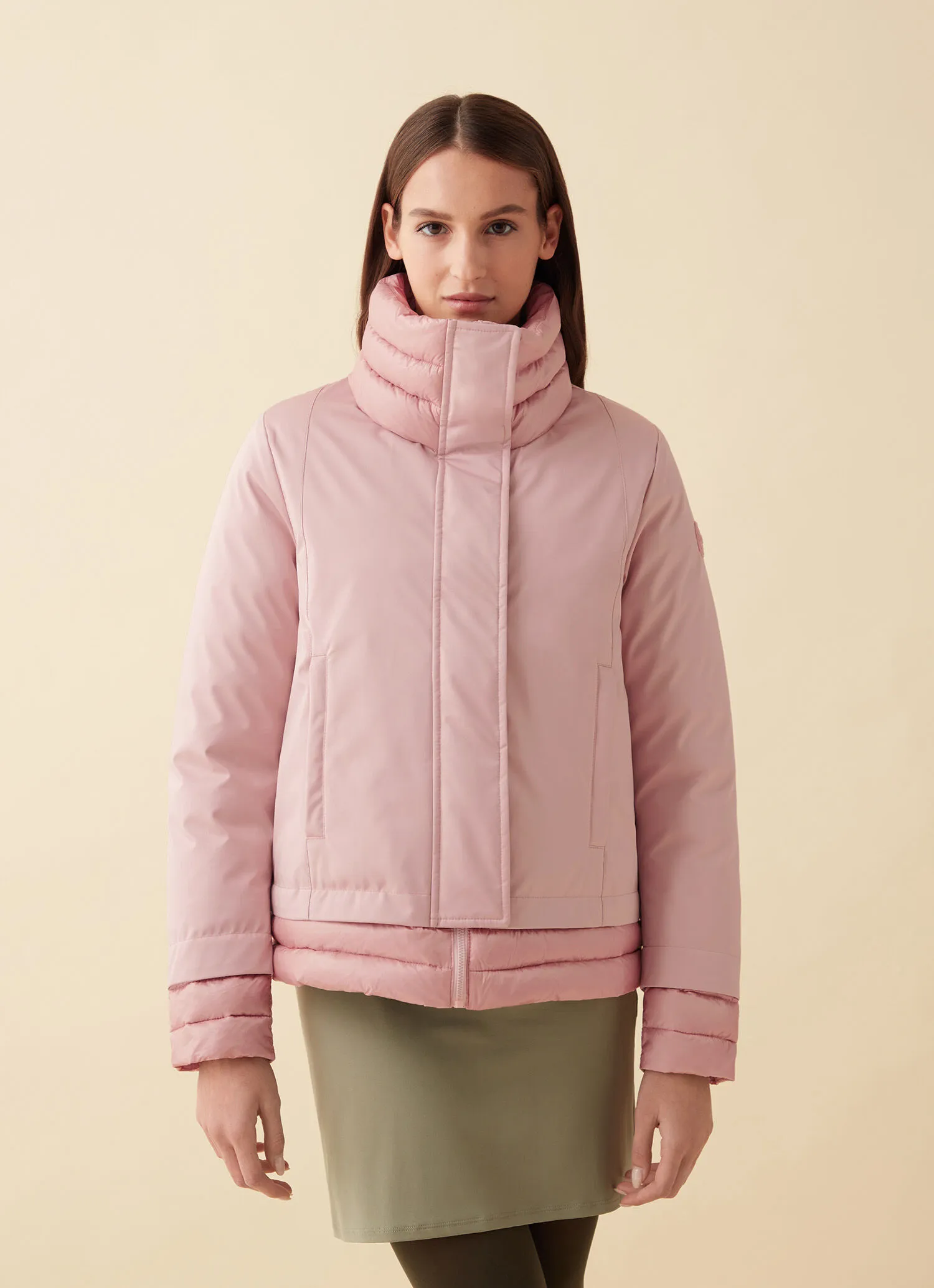 Jacket in two Recycled Essentials fabrics