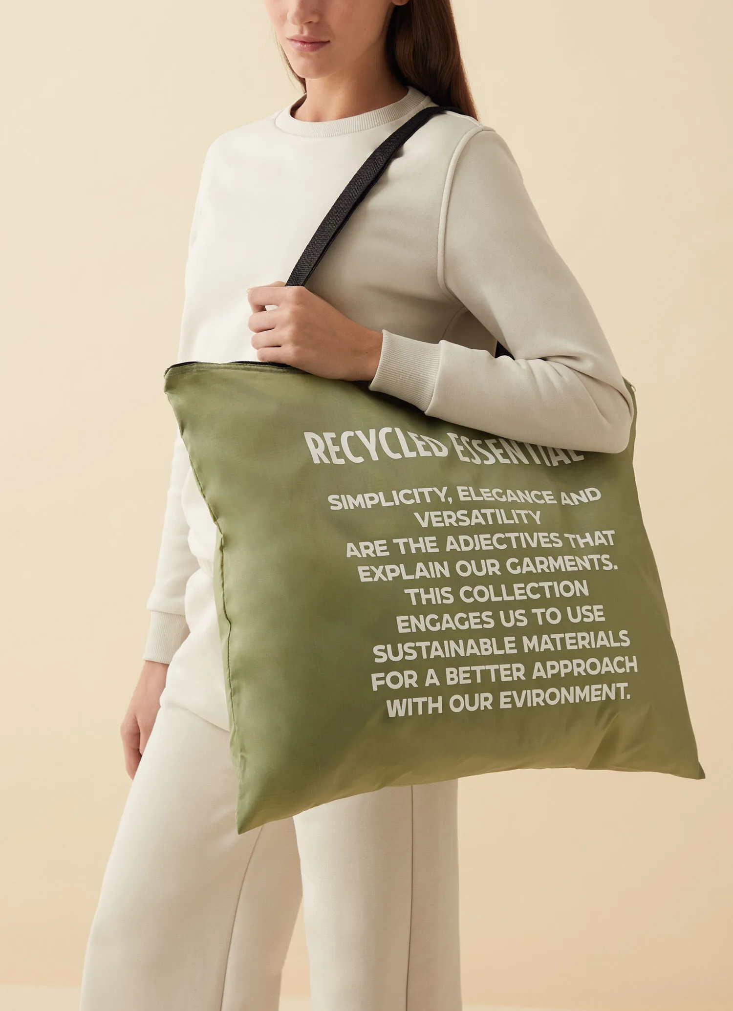 Jacket in two Recycled Essentials fabrics
