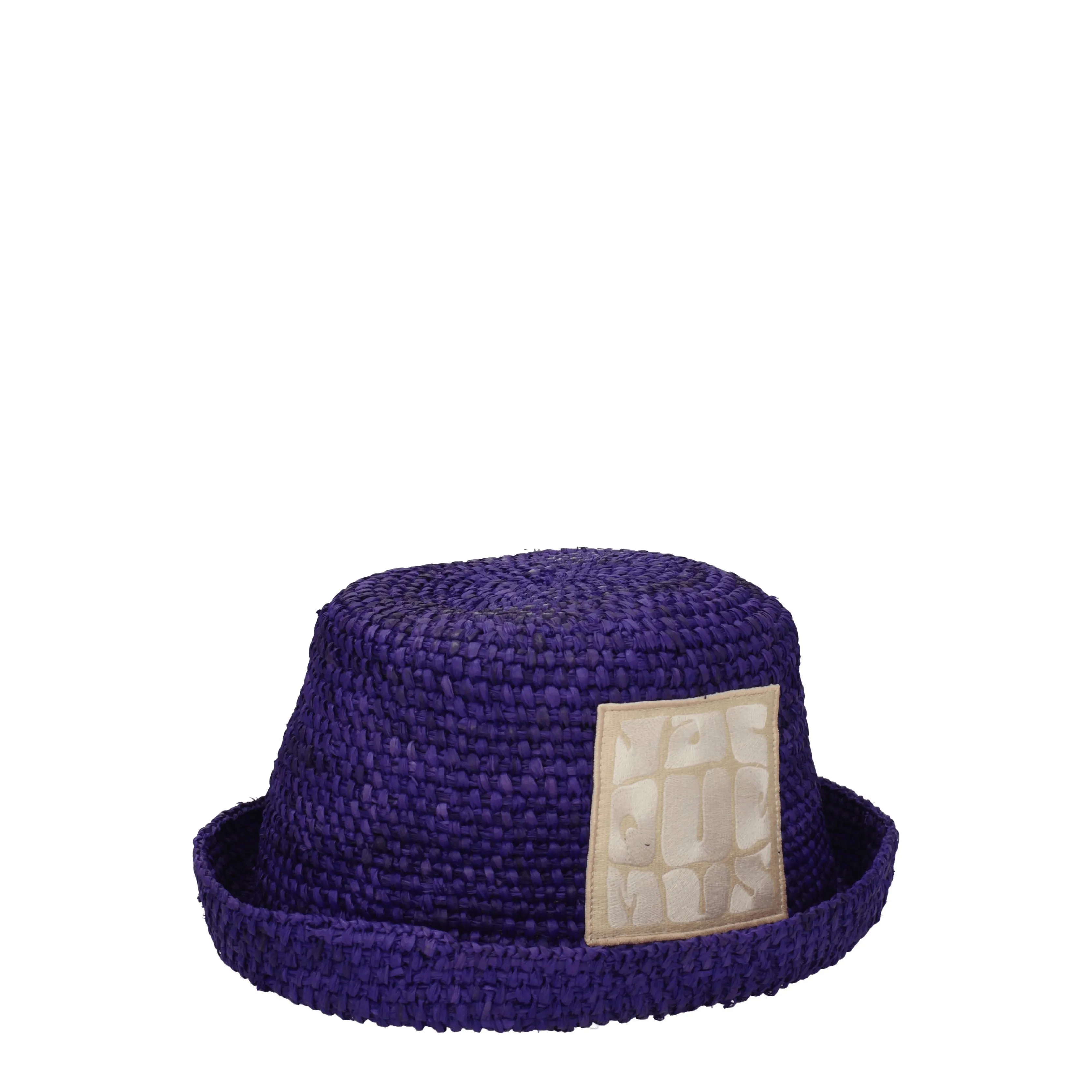 Jacquemus Cappelli Uomo Rafia Viola/Porpora