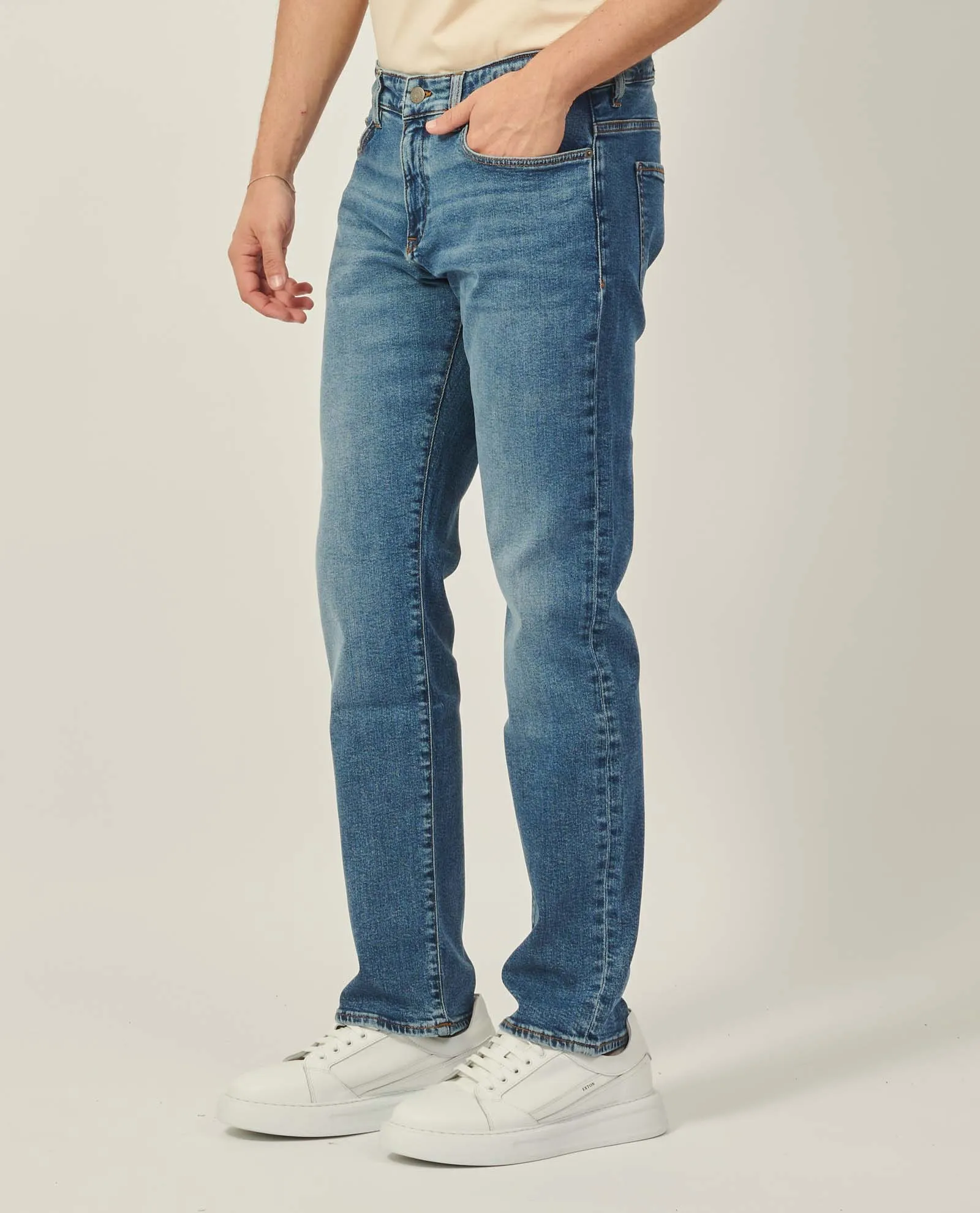 Jeans Boss slim fit in denim elasticizzato