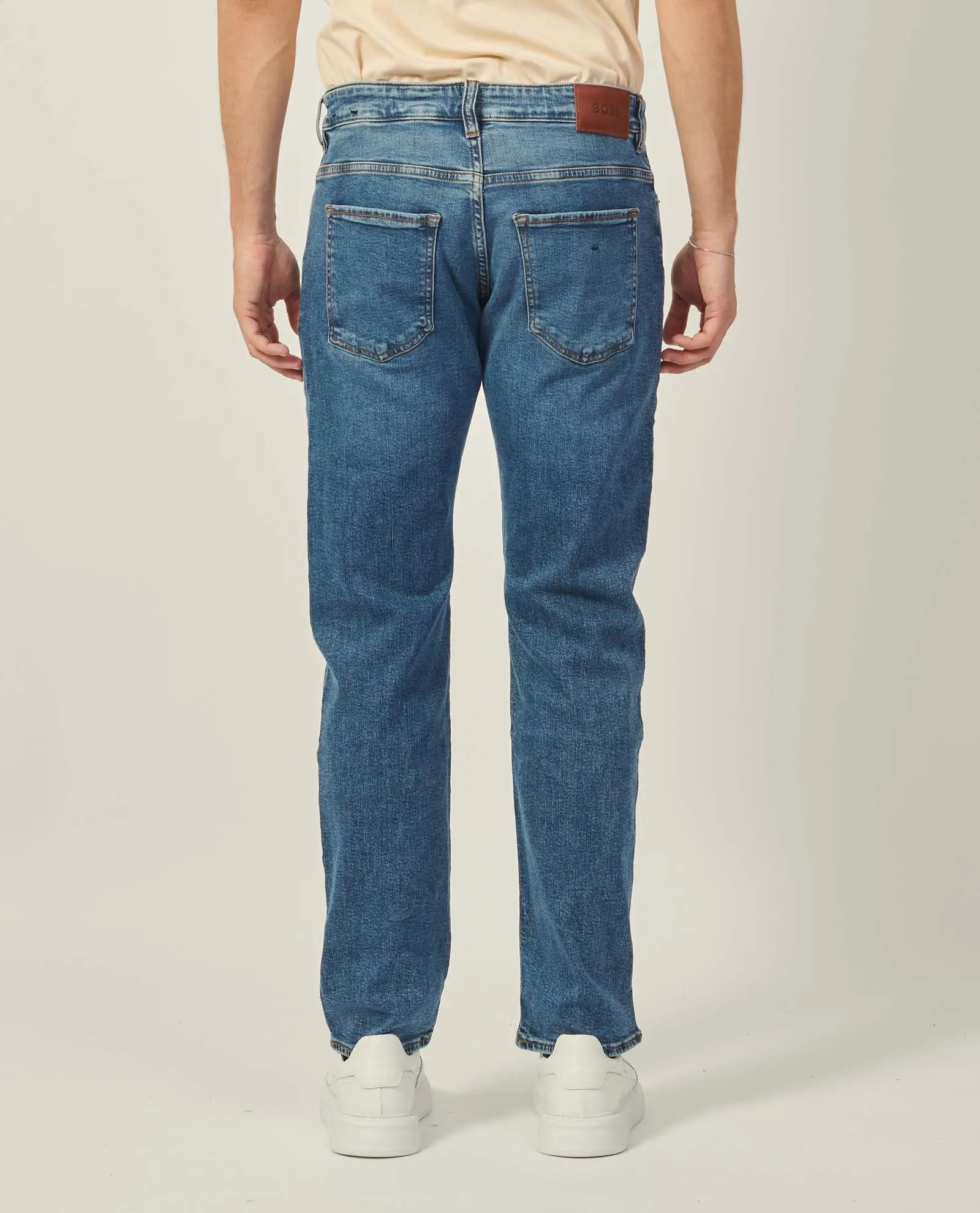 Jeans Boss slim fit in denim elasticizzato