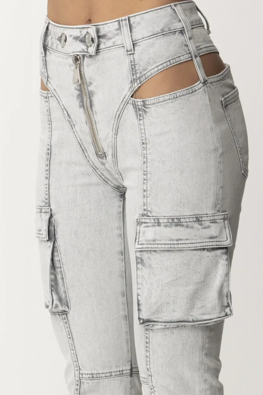 Jeans skinny con cut-out Perla