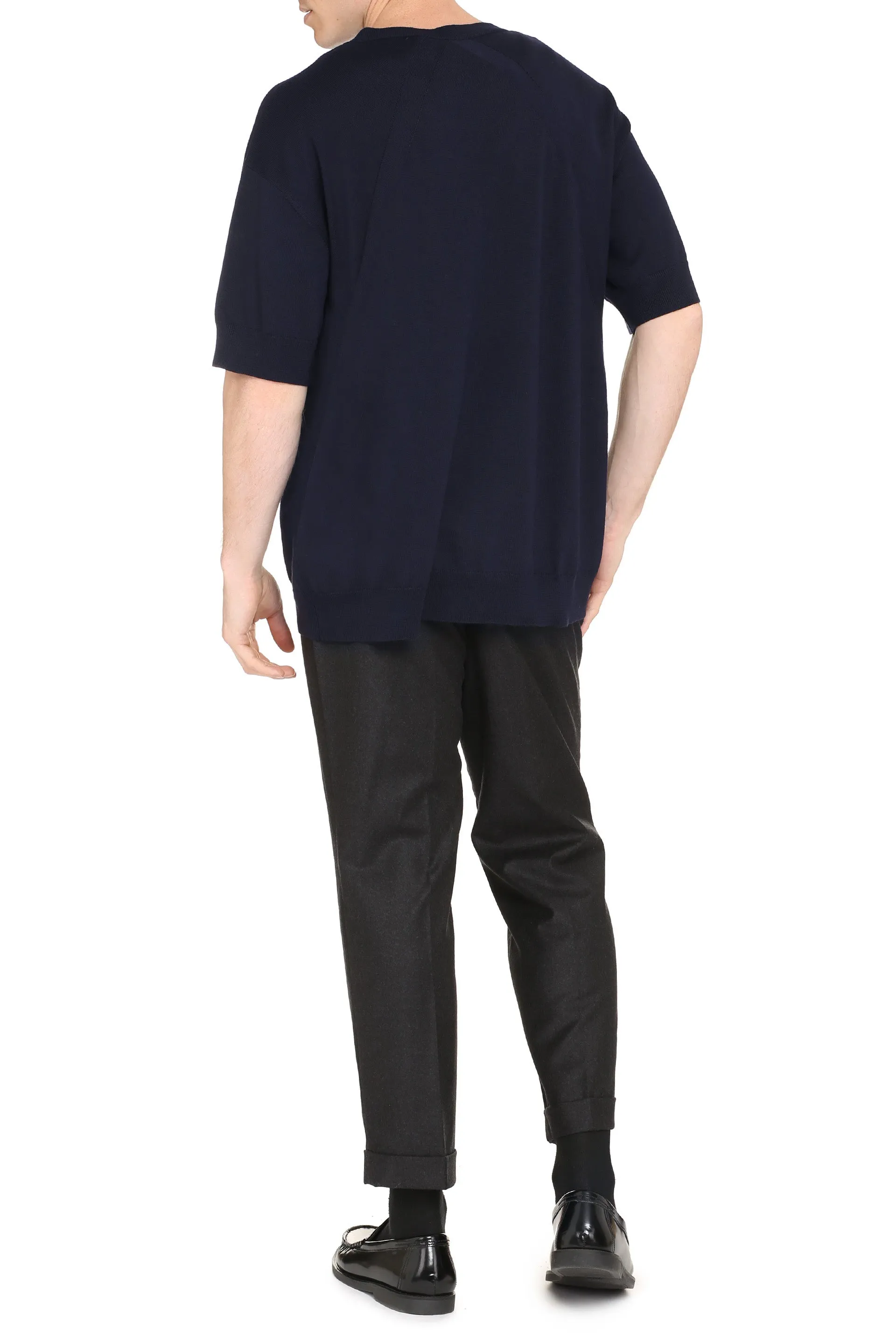 Jil Sander Maglione a maniche corte in lana